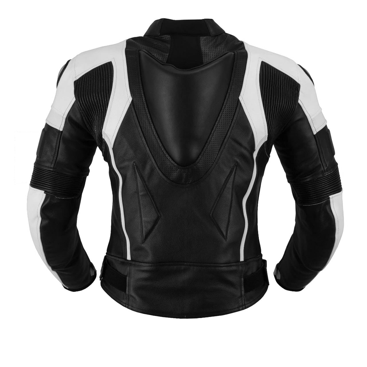 CHAQUETA CUERO PANEL BLANCO - Imagen 3