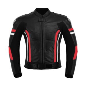 CHAQUETA RAYAS ROJA