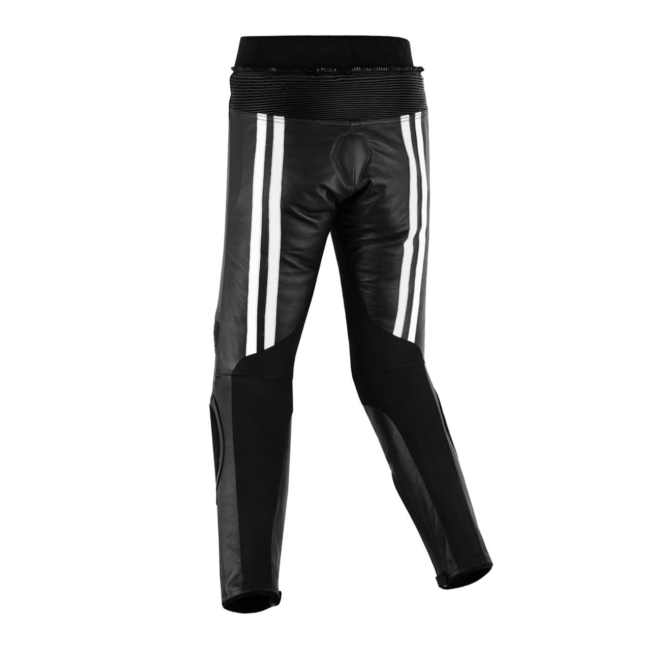 PANTALÓN CUERO RAYAS BLANCO - Imagen 2