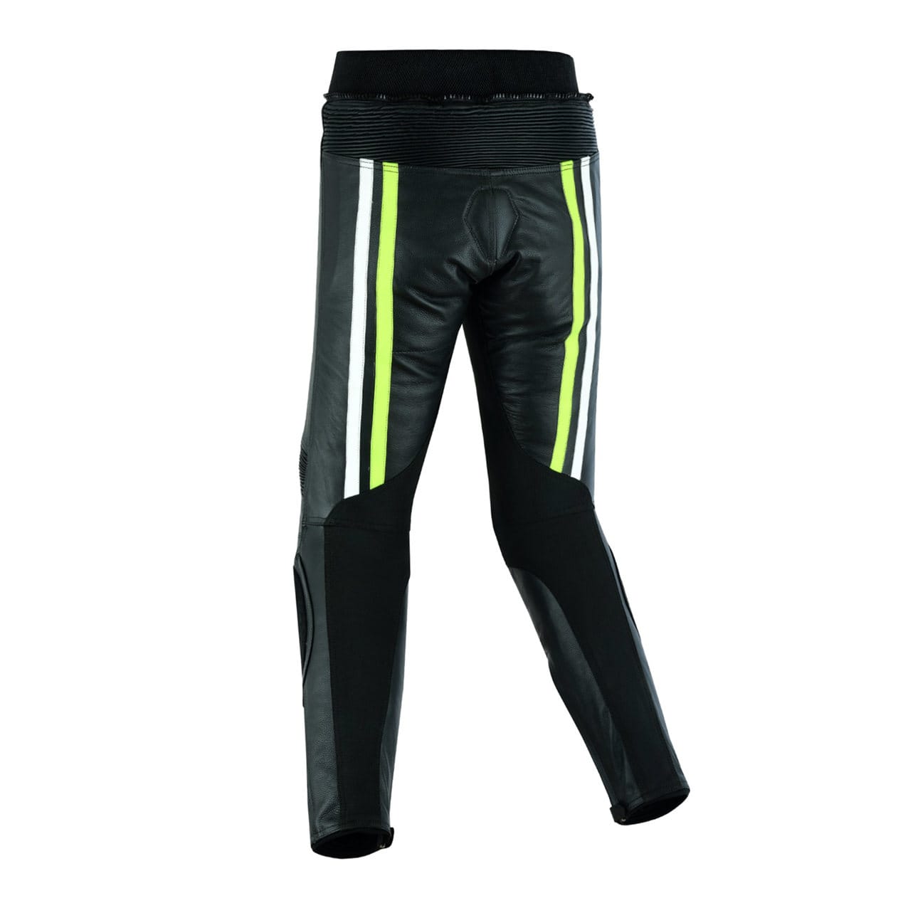 PANTALON CUERO RAYAS AMARILLO - Imagen 2