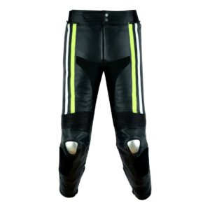 PANTALON CUERO RAYAS AMARILLO